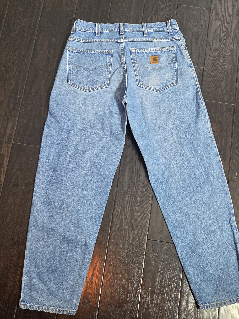 Carhartt B17 DST Men's Relaxed Fit Blue Denim Jeans – Size 34x30